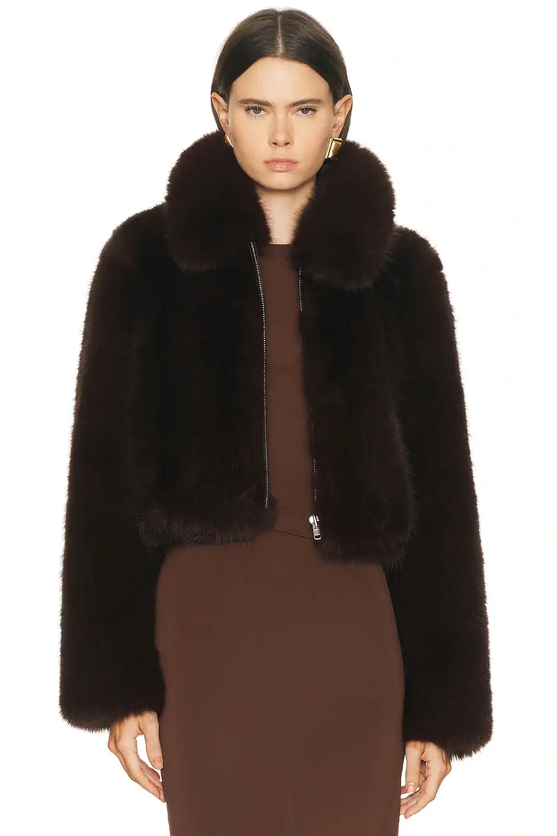 L'Academie Savoie Faux Fur Jacket | Thumbnail 2