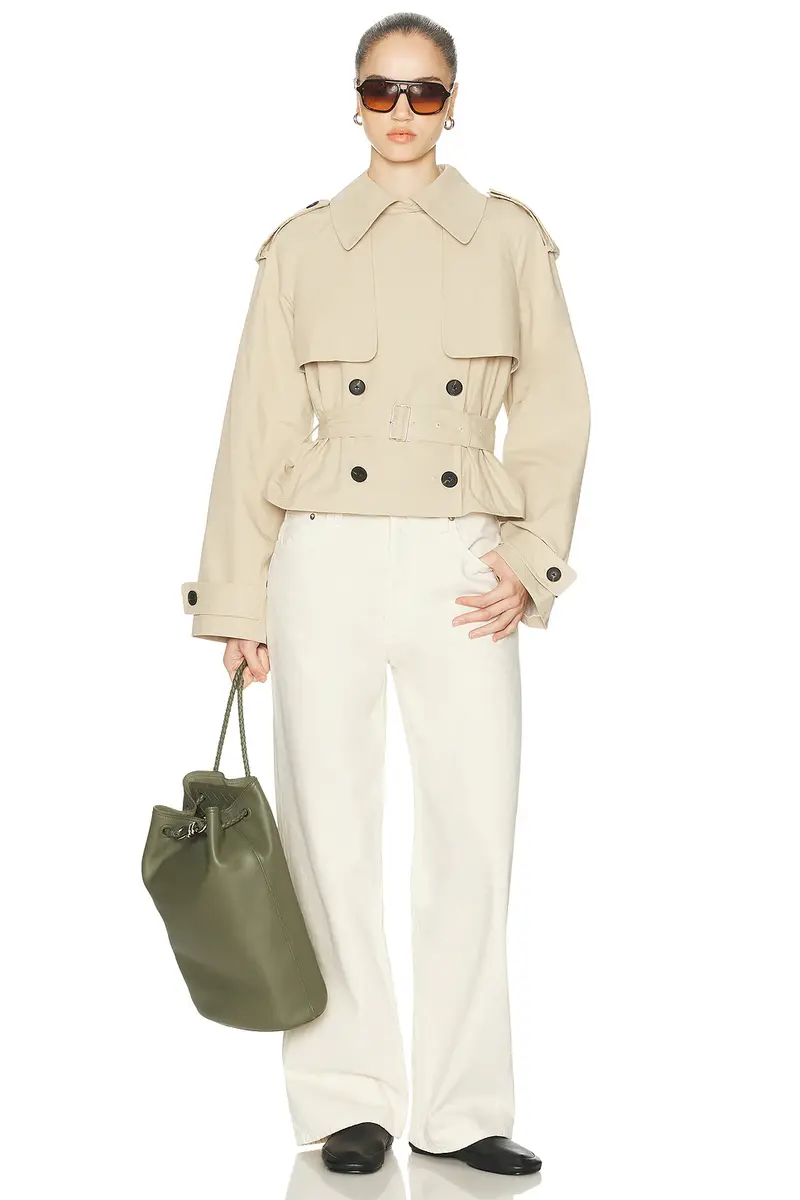 L'Academie Kimmi Cropped Trench Jacket | Thumbnail 5 L'Academie Kimmi Cropped Trench Jacket | Thumbnail 5