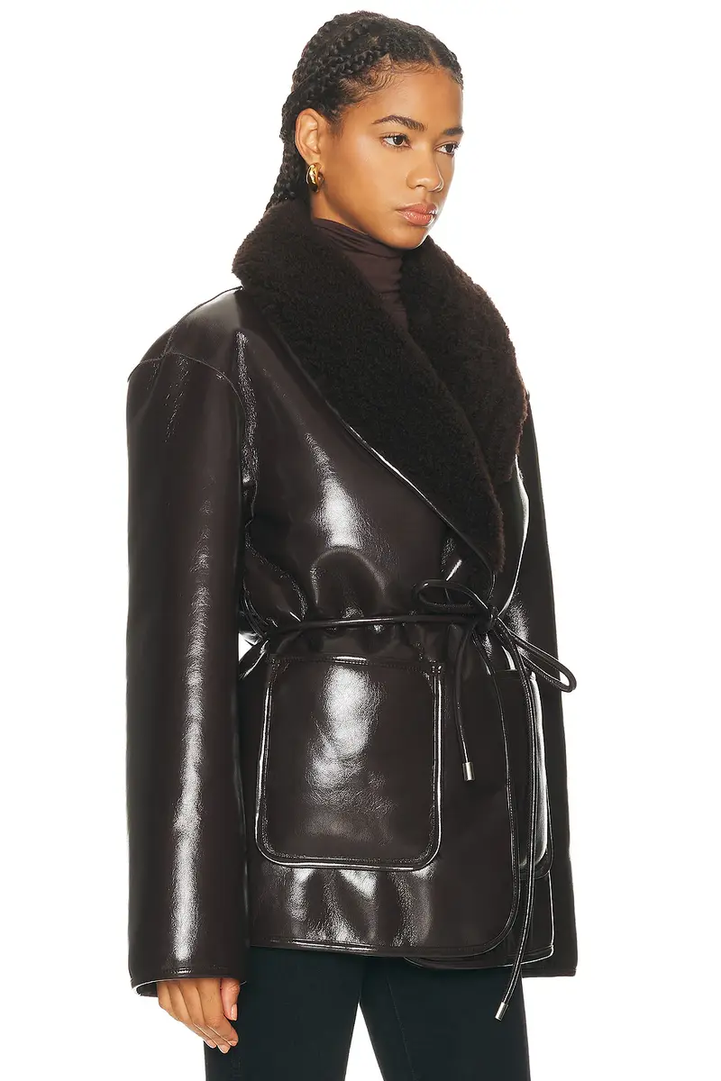 L'Academie Neriah Reversible Faux Leather Jacket | Thumbnail 3