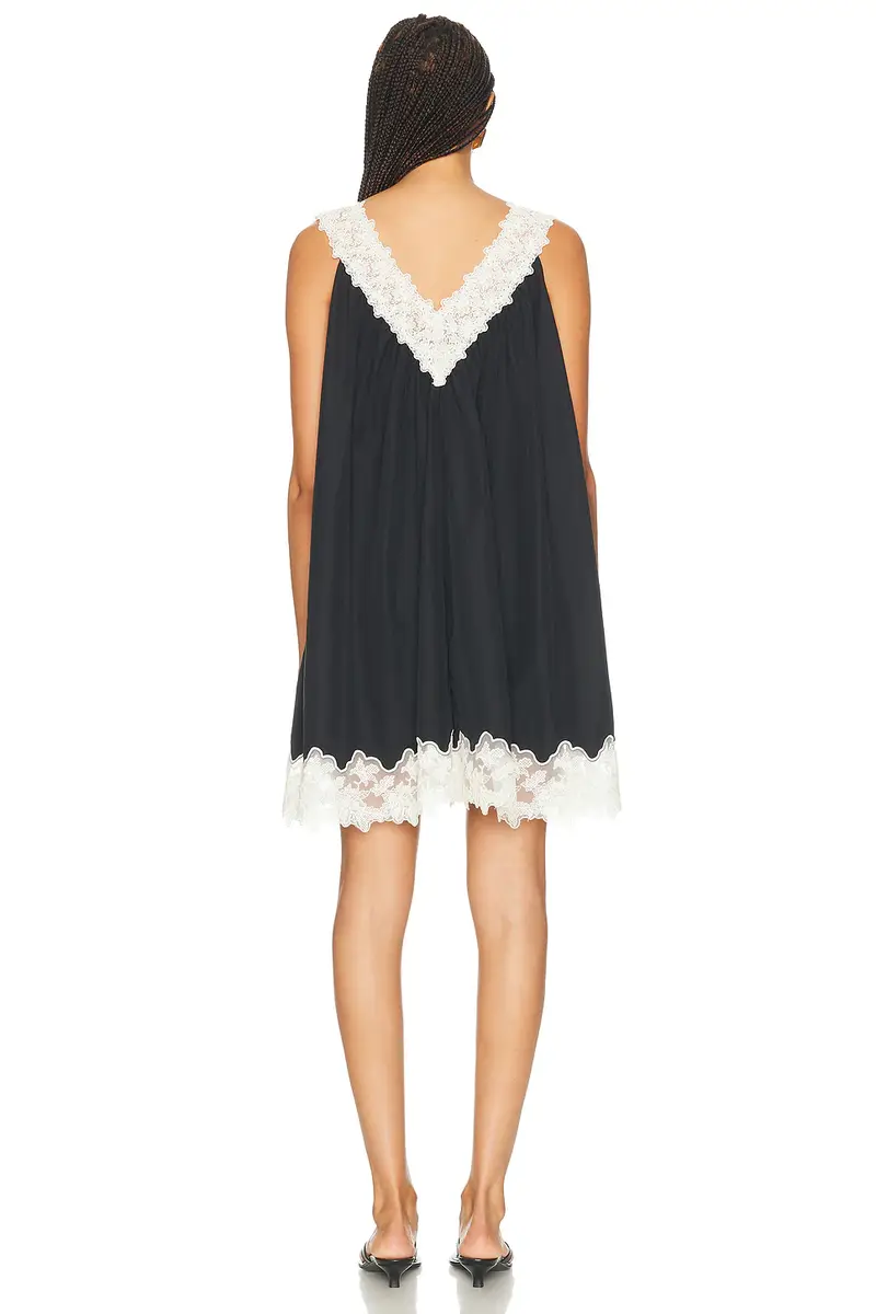 Helsa Mini Dress With Lace | Thumbnail 3 Helsa Mini Dress With Lace | Thumbnail 3
