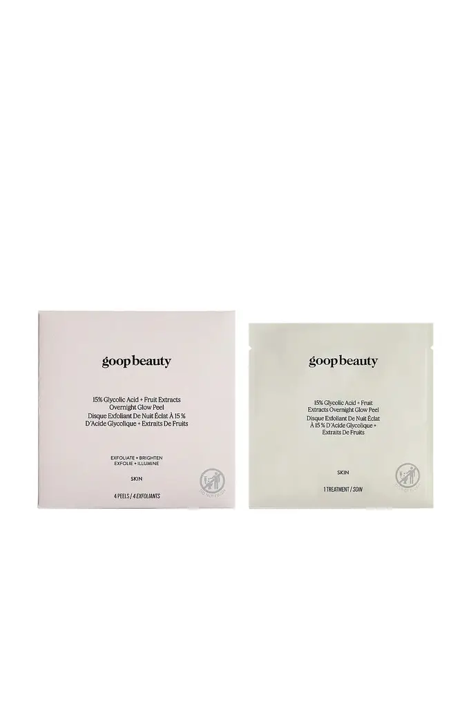 goop beauty 15% Glycolic Acid Overnight Glow Peel 4 Pack