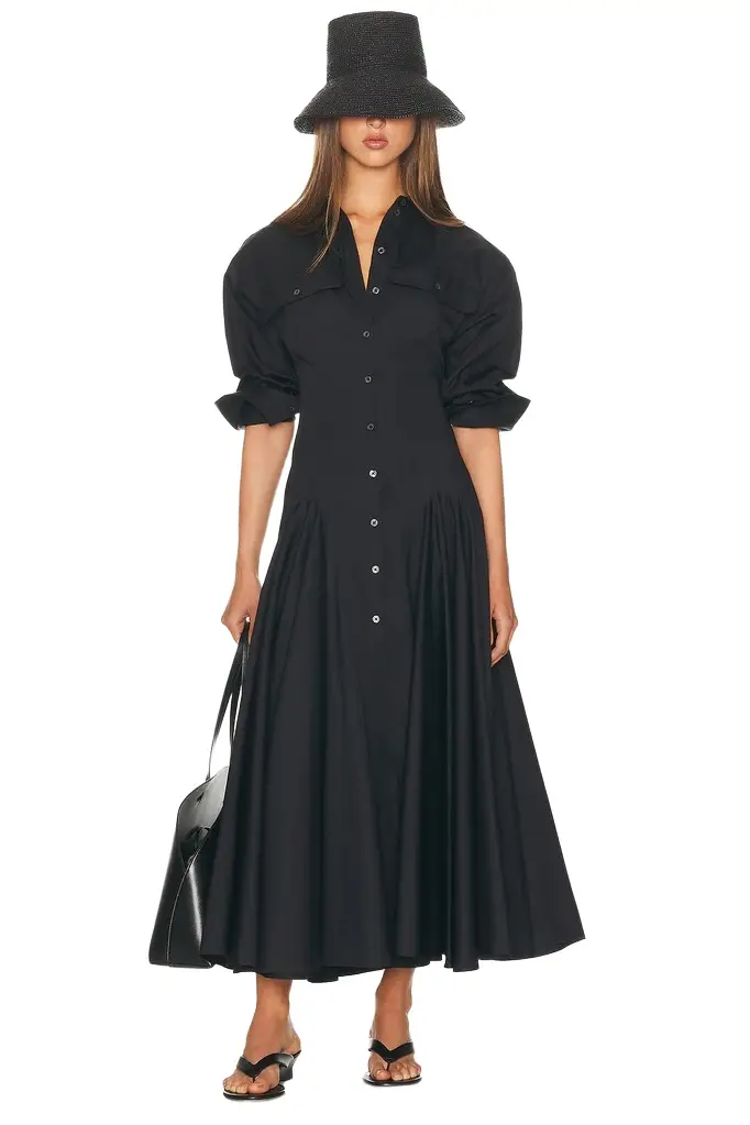 Helsa Godet Shirt Dress | Image 1 Helsa Godet Shirt Dress | Image 1