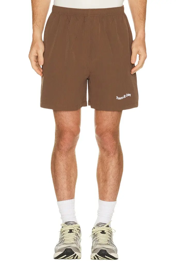 Museum of Peace and Quiet Wordmark Seersucker Shorts