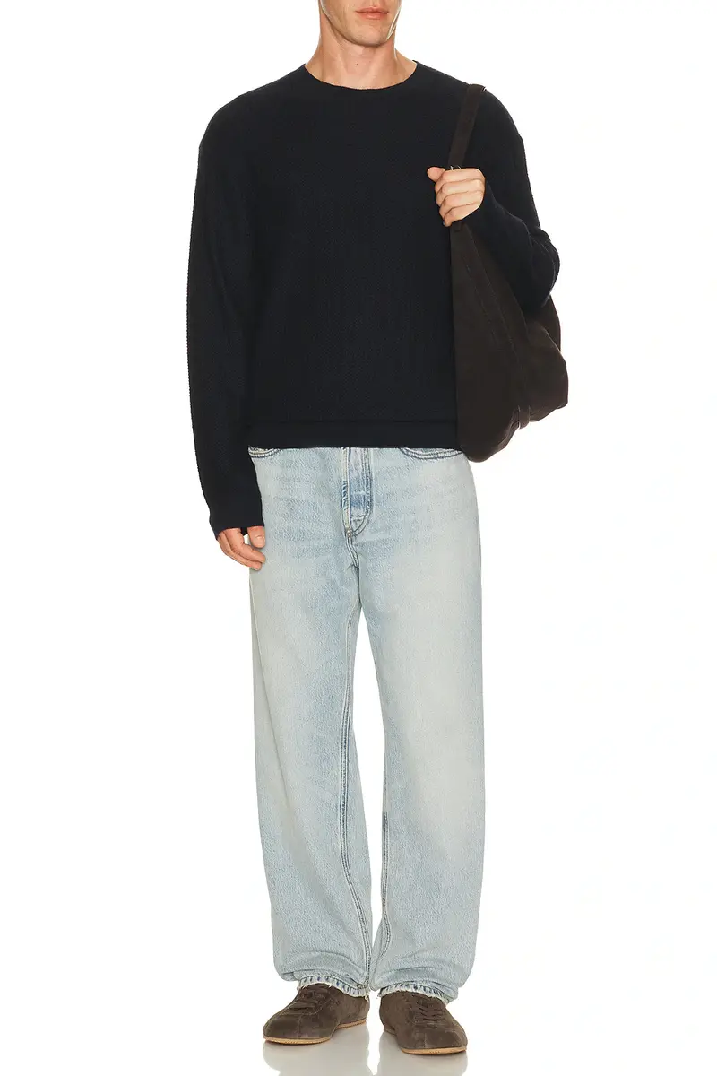 Frame Textured Crewneck Sweater | Thumbnail 3 Frame Textured Crewneck Sweater | Thumbnail 3