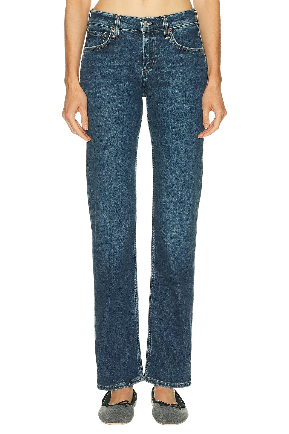 AGOLDE Low Rise Slim Jeans