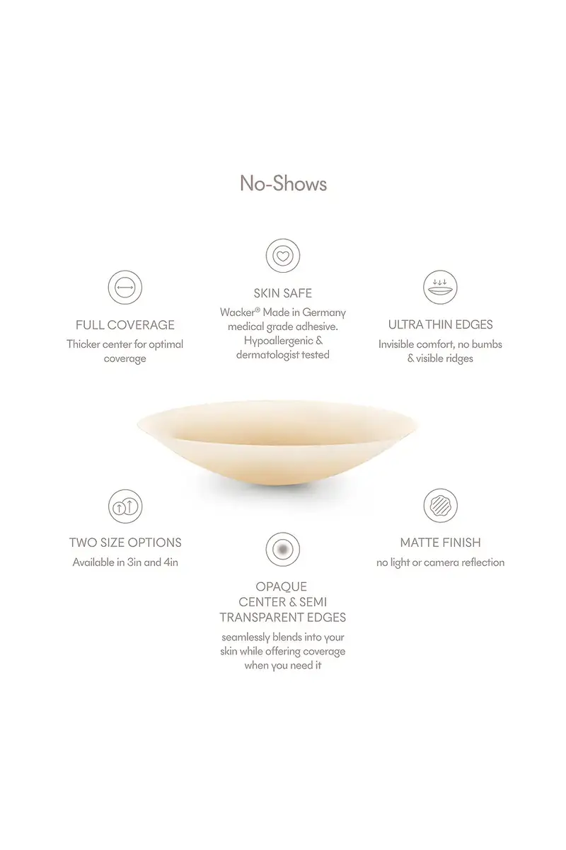 NOOD No-show Reusable Round Nipple Covers 3 Inch | Thumbnail 2 NOOD No-show Reusable Round Nipple Covers 3 Inch | Thumbnail 2