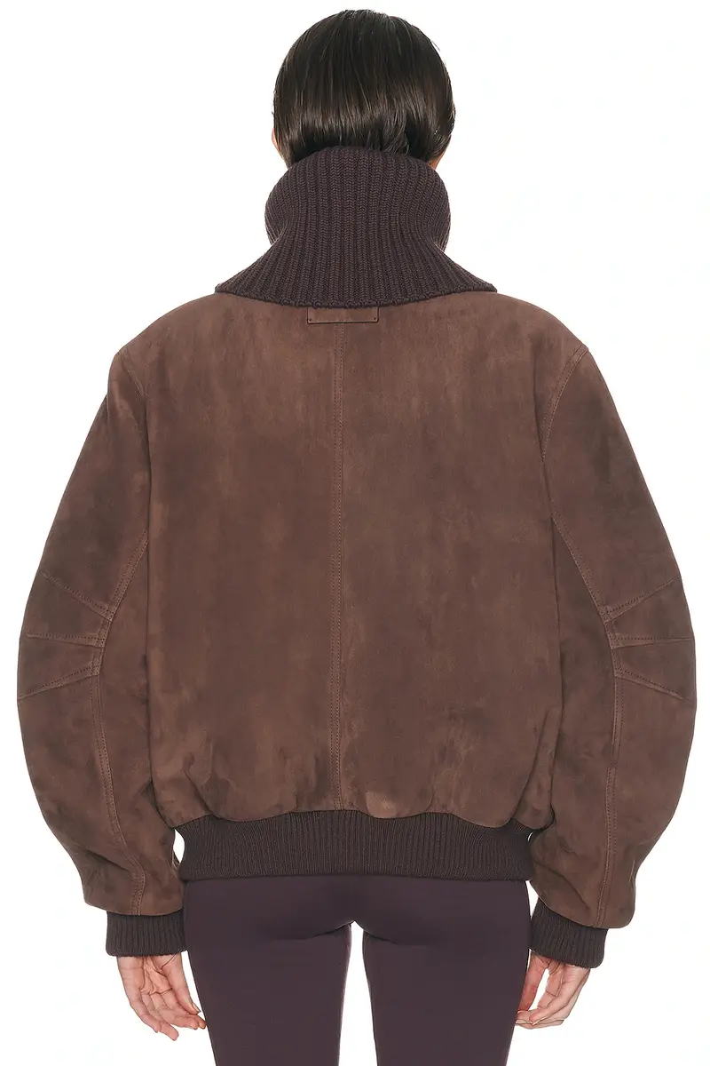 The Attico Suede Bomber Jacket | Thumbnail 3 The Attico Suede Bomber Jacket | Thumbnail 3