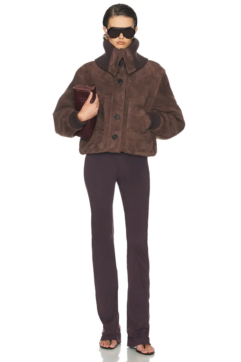 The Attico Suede Bomber Jacket | Thumbnail 4 The Attico Suede Bomber Jacket | Thumbnail 4