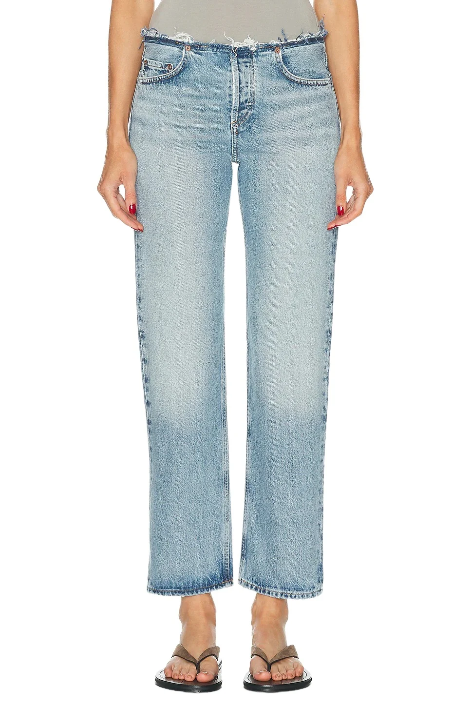 Fray Slim Crop