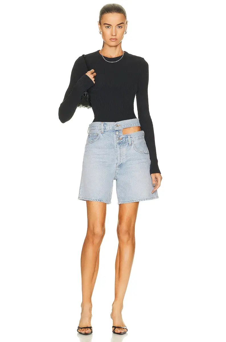 AGOLDE Alma Shrunken Crew Neck Tee | Thumbnail 4 AGOLDE Alma Shrunken Crew Neck Tee | Thumbnail 4