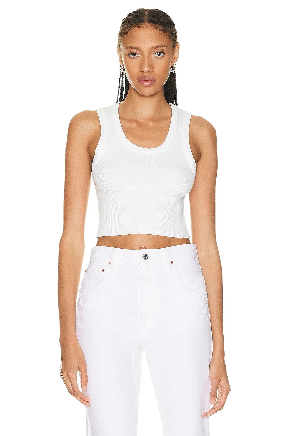 Cropped Poppy Tank