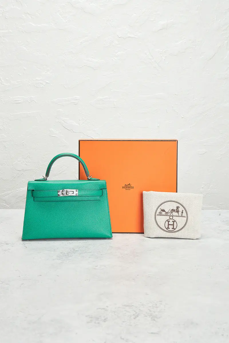 HERMÈS Hermes Epsom Kelly 20 Handbag | Thumbnail 7 HERMÈS Hermes Epsom Kelly 20 Handbag | Thumbnail 7