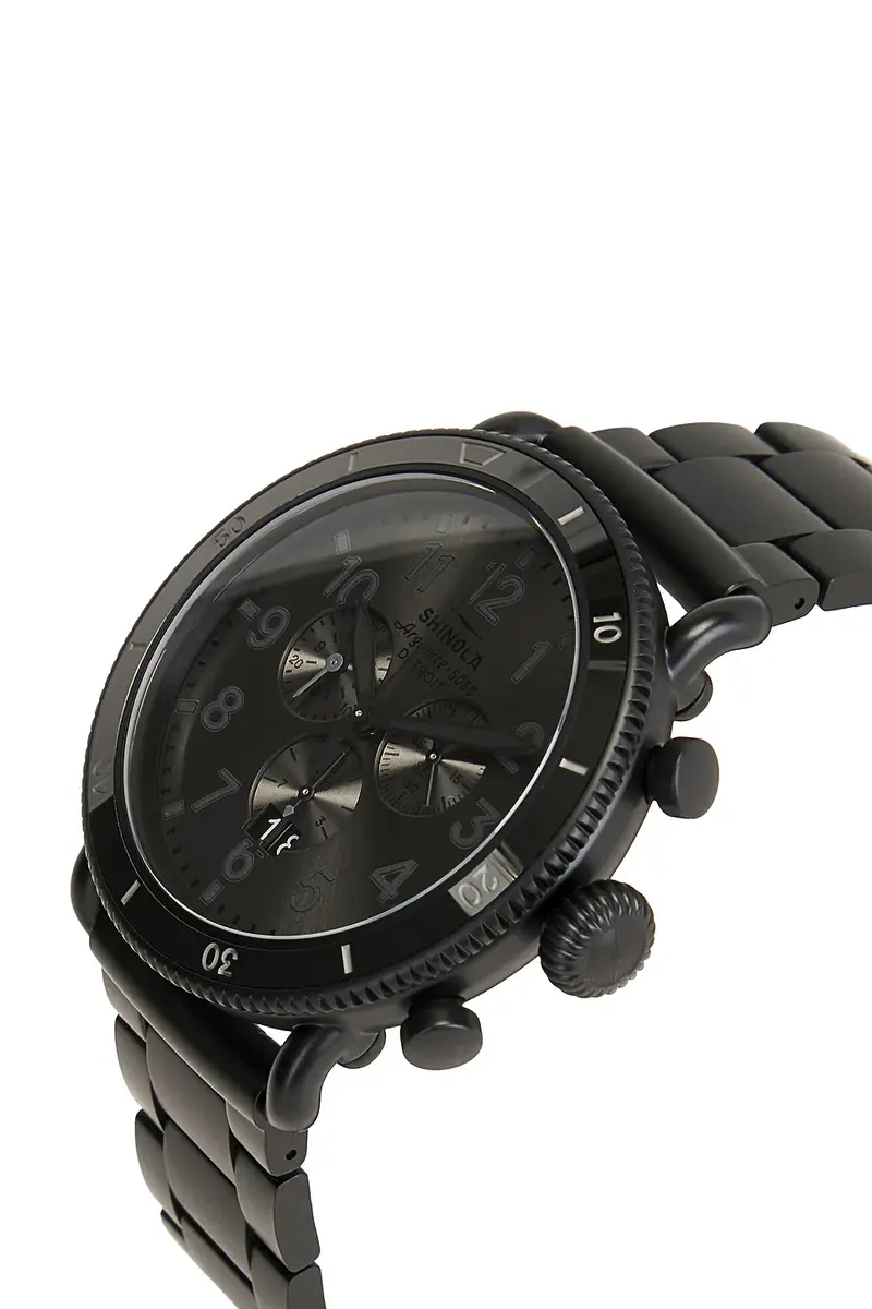 Shinola Runwell Sport Chrono 48mm Watch Black Bracelet | Thumbnail 3 Shinola Runwell Sport Chrono 48mm Watch Black Bracelet | Thumbnail 3