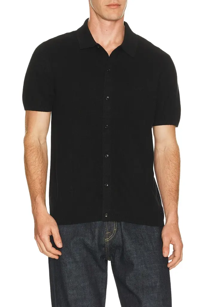 REIGNING CHAMP Cotton Linen Piazza Shirt