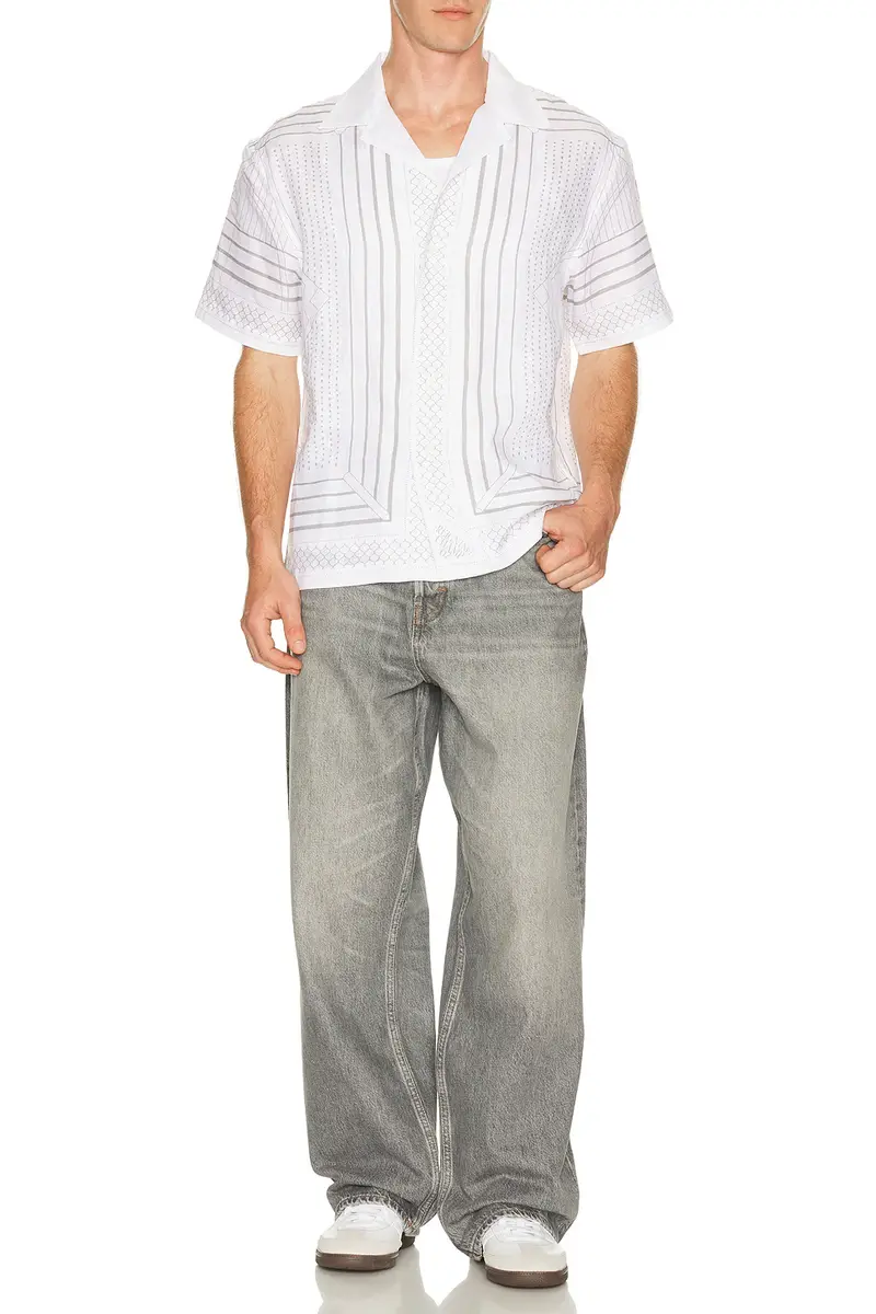 REIGNING CHAMP Linen Arena Standard Camp Shirt | Thumbnail 3