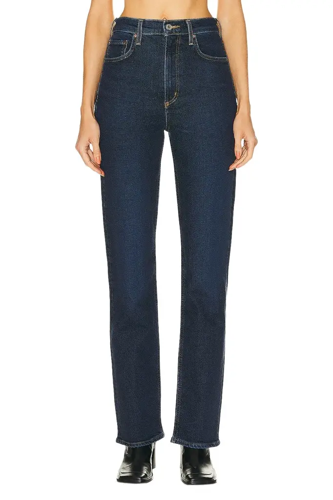 AGOLDE High Rise Stovepipe Jeans