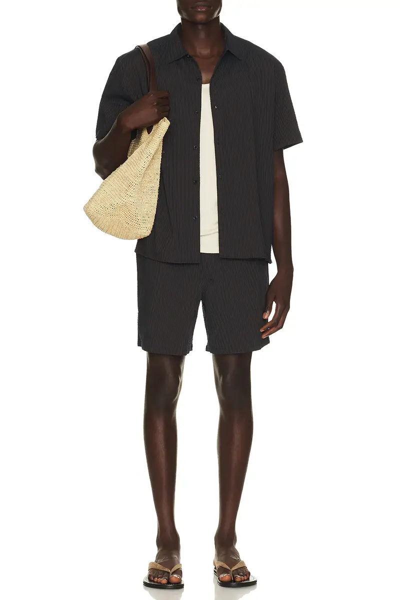 Percival Rowan Seersucker Boxy Shirt | Thumbnail 4