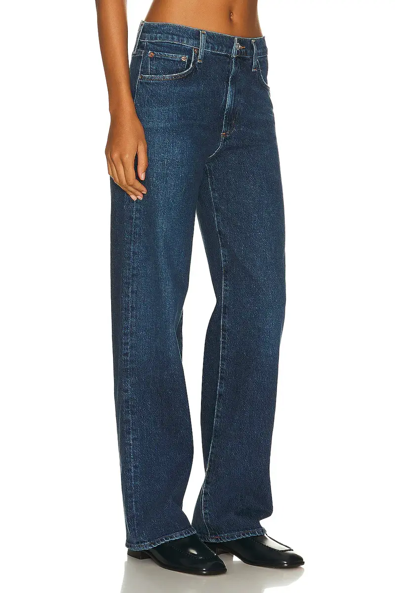 AGOLDE Harper Mid Rise Relaxed Straight Jeans | Thumbnail 2