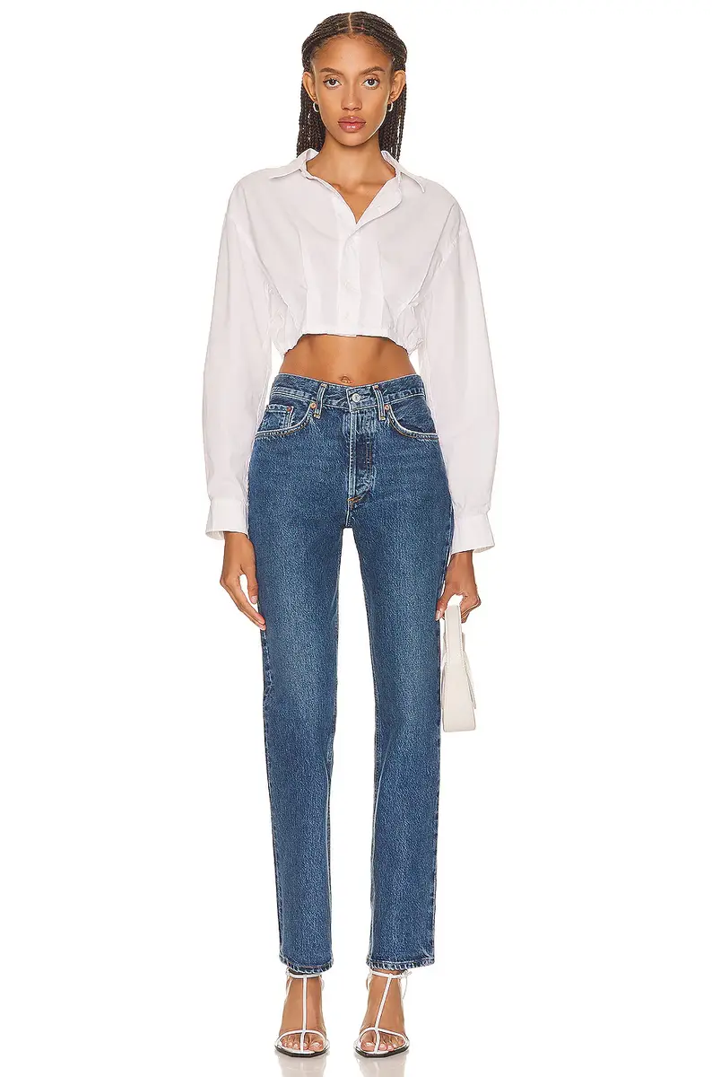 AGOLDE Lana Mid Rise Straight Jeans | Thumbnail 4 AGOLDE Lana Mid Rise Straight Jeans | Thumbnail 4