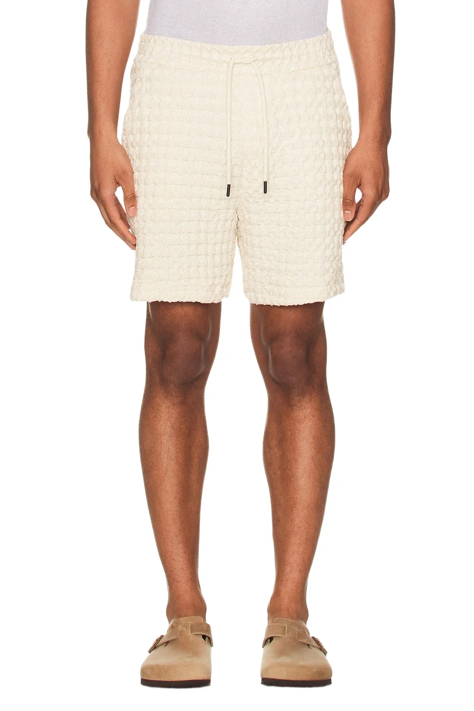 Ecru Porto Waffle Shorts Ecru Porto Waffle Shorts