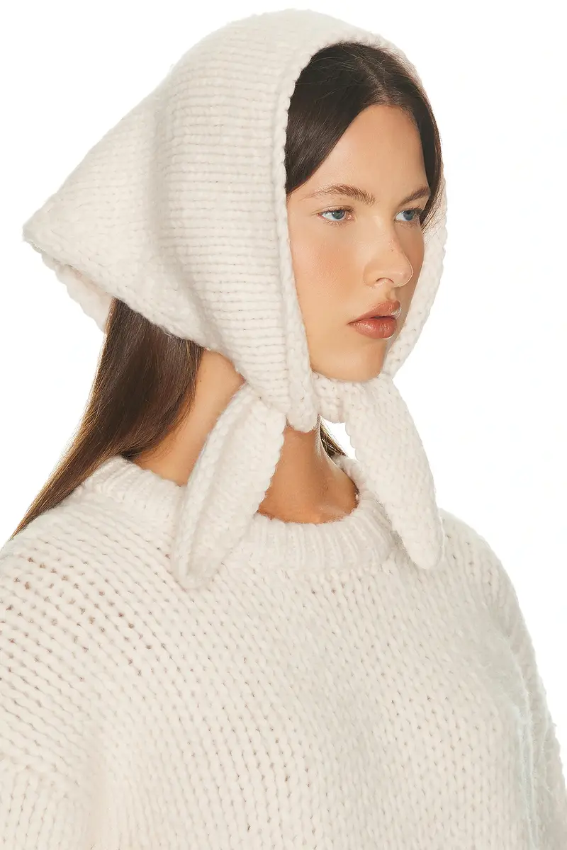 Helsa Kelcey Hand Knit Kerchief Scarf | Thumbnail 2