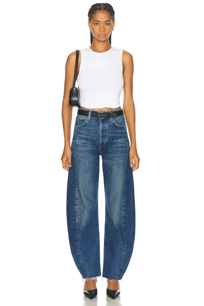 AGOLDE Luna Pieced High Rise Curved Taper Jeans | Thumbnail 5 AGOLDE Luna Pieced High Rise Curved Taper Jeans | Thumbnail 5