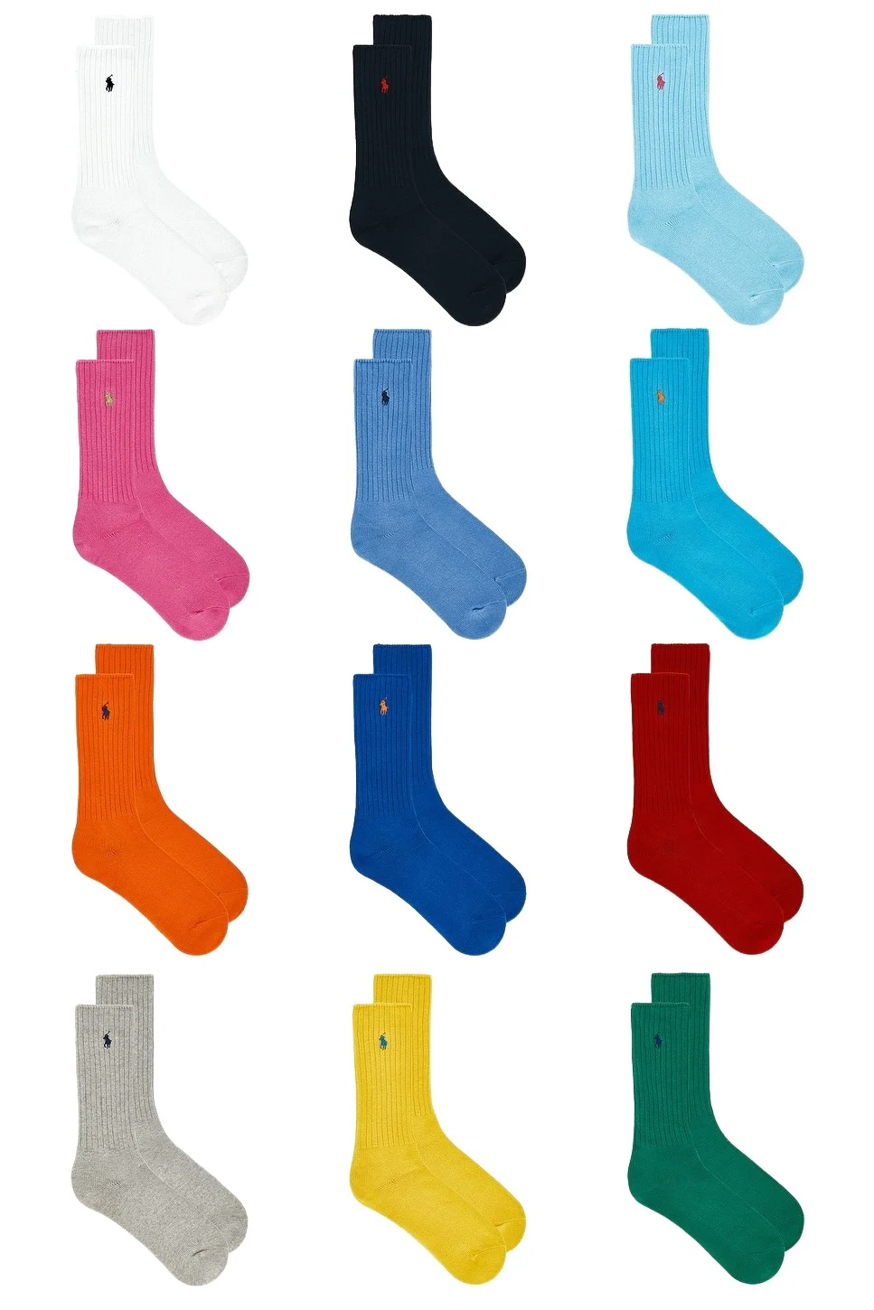Cotton Rib Crew Socks 12-Pack Giftbox