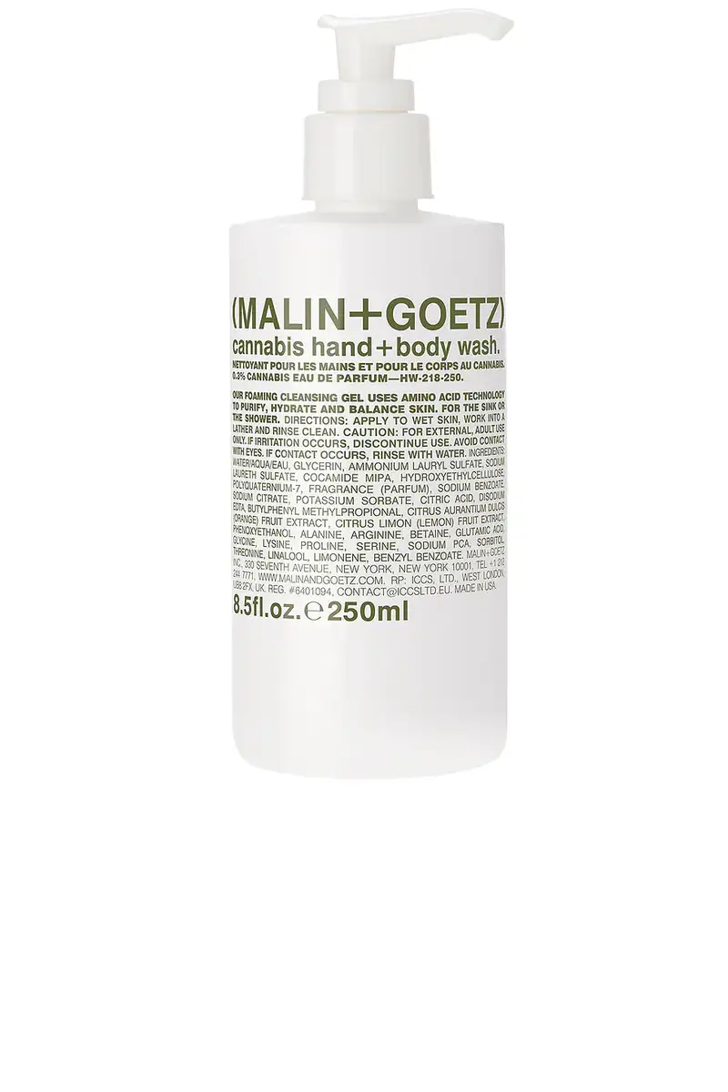 MALIN+GOETZ MALIN+GOETZ Cannabis Hand + Body Wash | Image 1 MALIN+GOETZ MALIN+GOETZ Cannabis Hand + Body Wash | Image 1