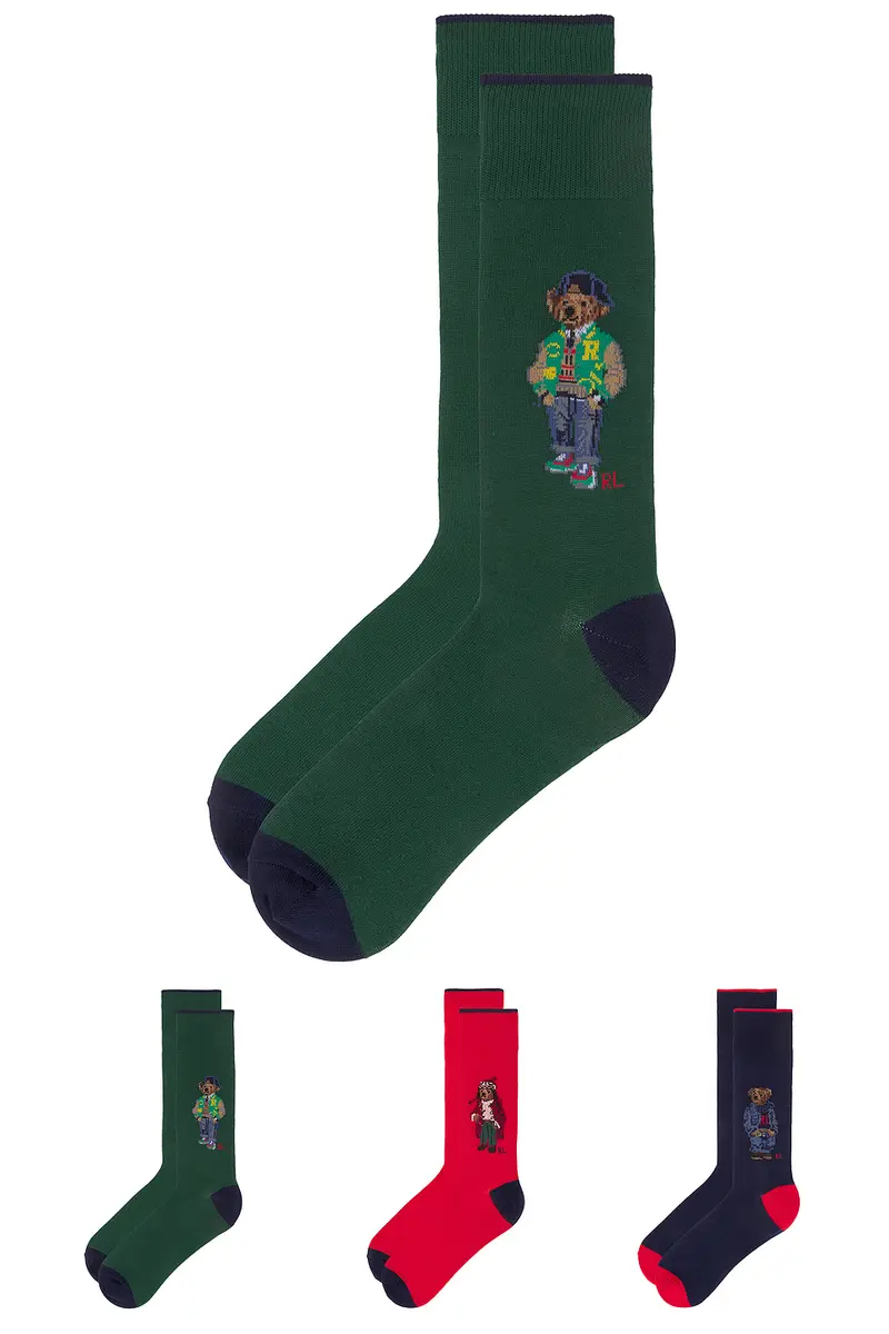 Polo Ralph Lauren Multi Bear Socks Gift Box | Thumbnail 2 Polo Ralph Lauren Multi Bear Socks Gift Box | Thumbnail 2