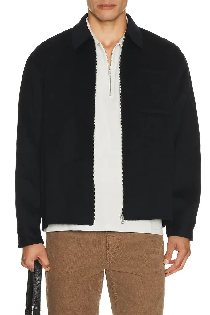 Frame Double Face Zip Shirt Jacket | Image 1 Frame Double Face Zip Shirt Jacket | Image 1