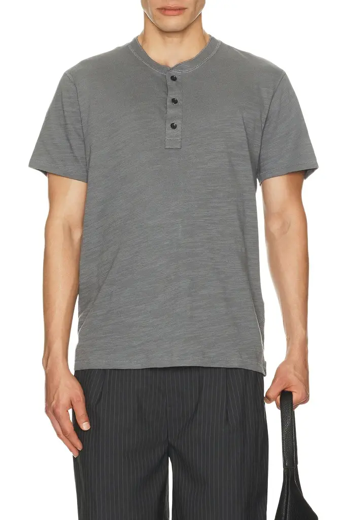 rag & bone Classic Flame Henley | Image 1 rag & bone Classic Flame Henley | Image 1