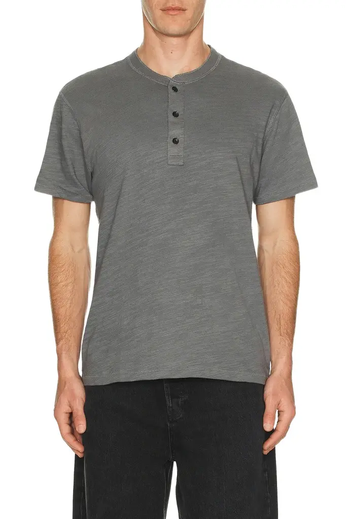 rag & bone Classic Flame Henley | Image 1 rag & bone Classic Flame Henley | Image 1