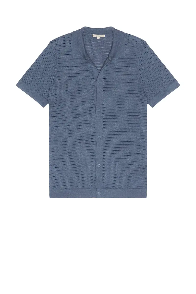 Onia Drop Needle Button Up Shirt | Thumbnail 4