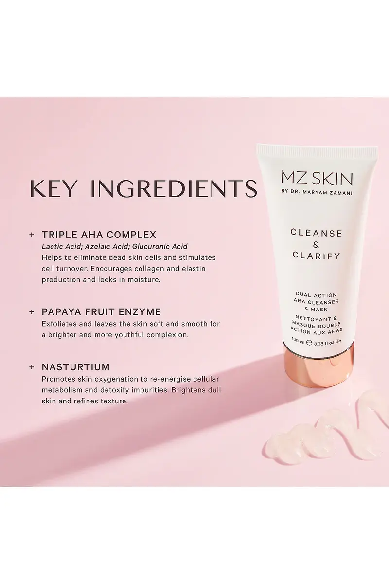 MZ Skin Cleanse & Clarify Dual Action AHA Cleanser & Mask | Thumbnail 4