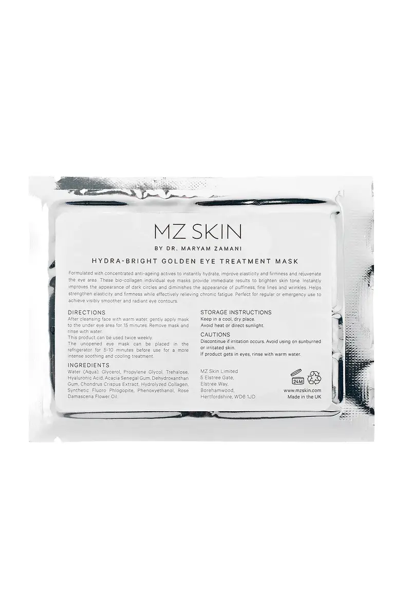 MZ Skin Hydra-Bright Golden Eye Treatment Mask 5 Pack | Thumbnail 3 MZ Skin Hydra-Bright Golden Eye Treatment Mask 5 Pack | Thumbnail 3