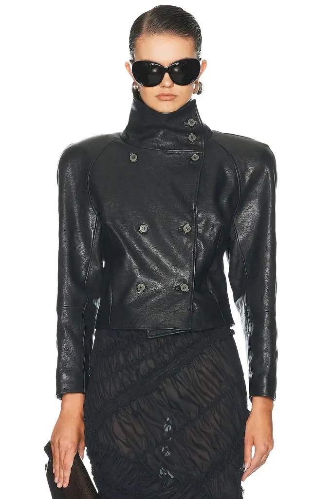 Magda Butrym Leather Jacket | Image 1 Magda Butrym Leather Jacket | Image 1