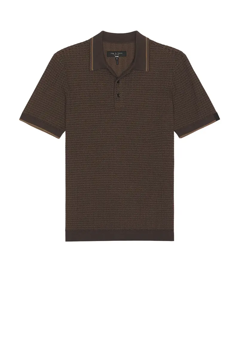 rag & bone Harvey Rib Polo Shirt | Thumbnail 4