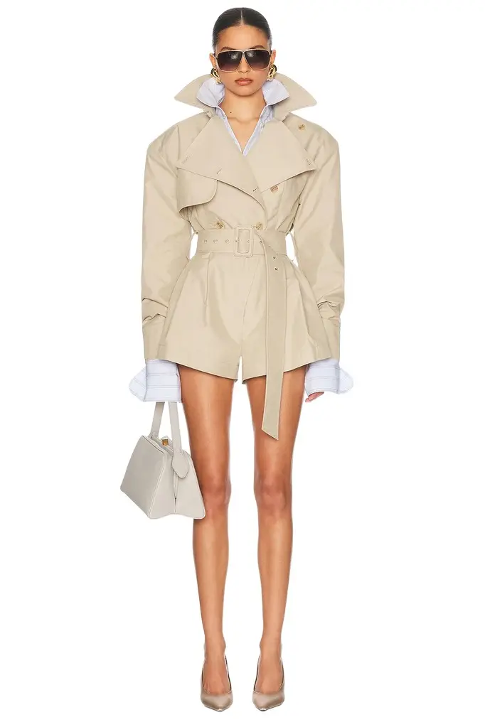 Helsa The Short Trench Jumpsuit