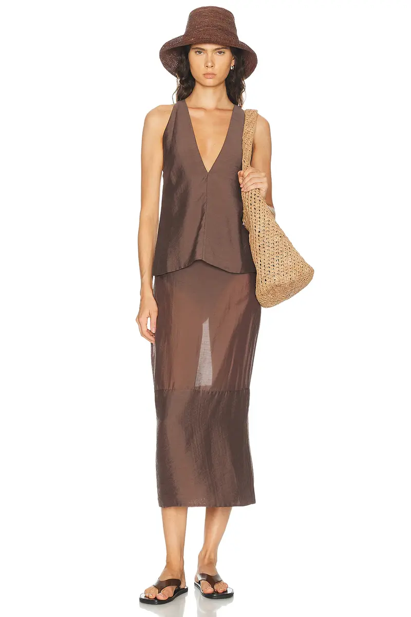 L'Academie Cecille Midi Skirt | Thumbnail 5 L'Academie Cecille Midi Skirt | Thumbnail 5