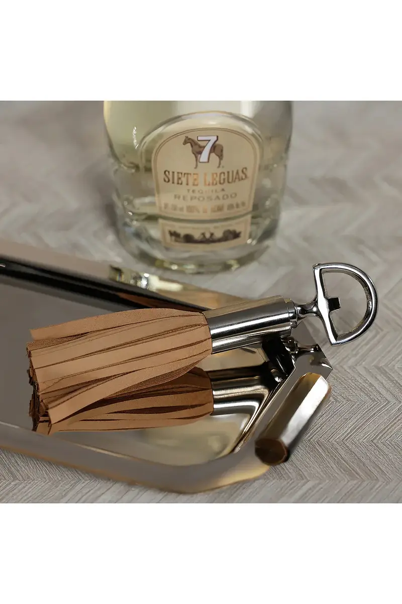 The Favorites Royal Leather Tassel Bottle Opener | Thumbnail 2 The Favorites Royal Leather Tassel Bottle Opener | Thumbnail 2