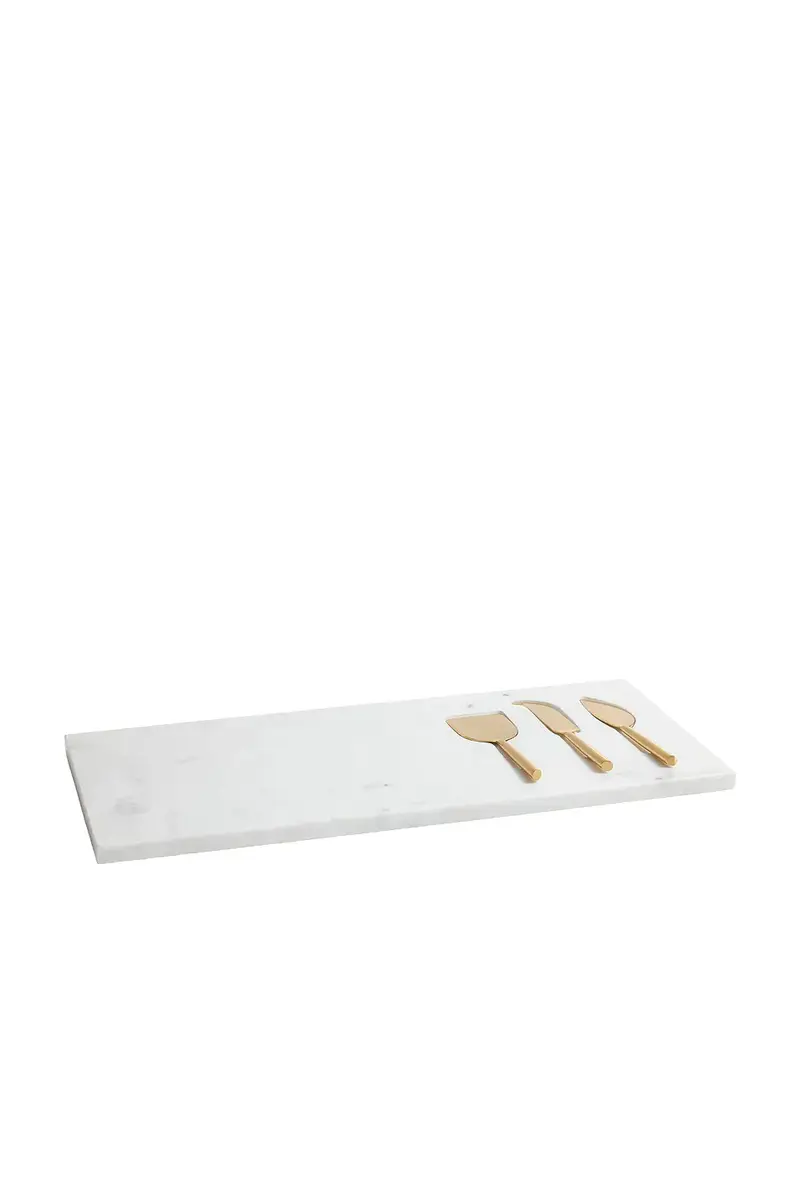 The Favorites Marble Tray With Set Of 3 Cheese Tools