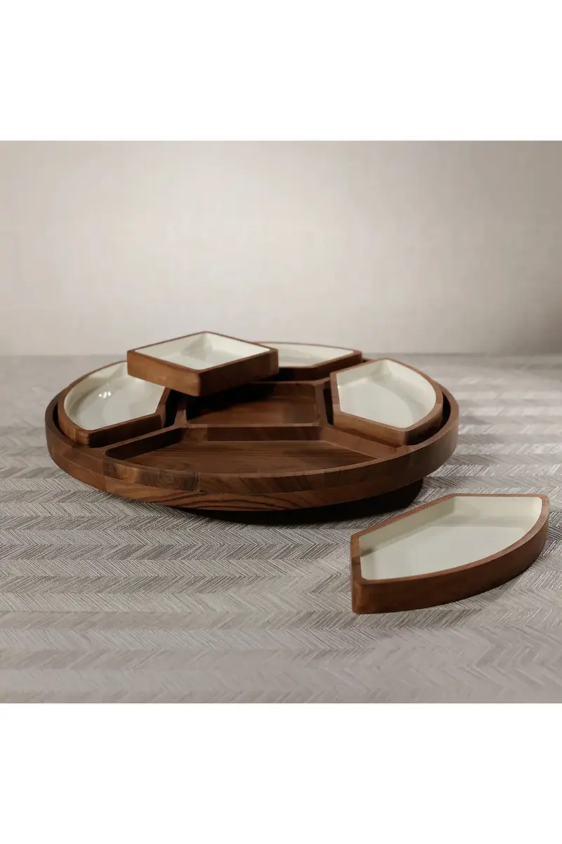 The Favorites Lazy Susan With 5 Condiment Sections | Thumbnail 5 The Favorites Lazy Susan With 5 Condiment Sections | Thumbnail 5
