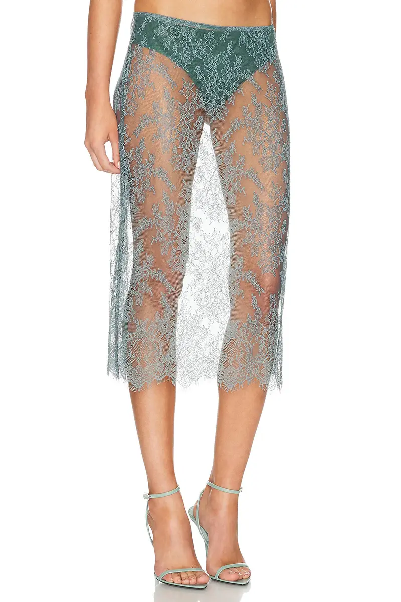 L'Academie Mimi Midi Skirt | Thumbnail 2 L'Academie Mimi Midi Skirt | Thumbnail 2