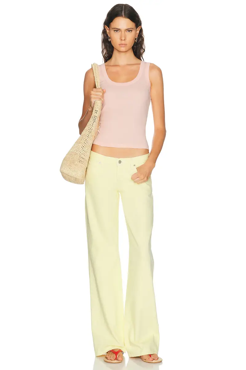 Frame The Gray Wide Leg Jeans | Thumbnail 5 Frame The Gray Wide Leg Jeans | Thumbnail 5