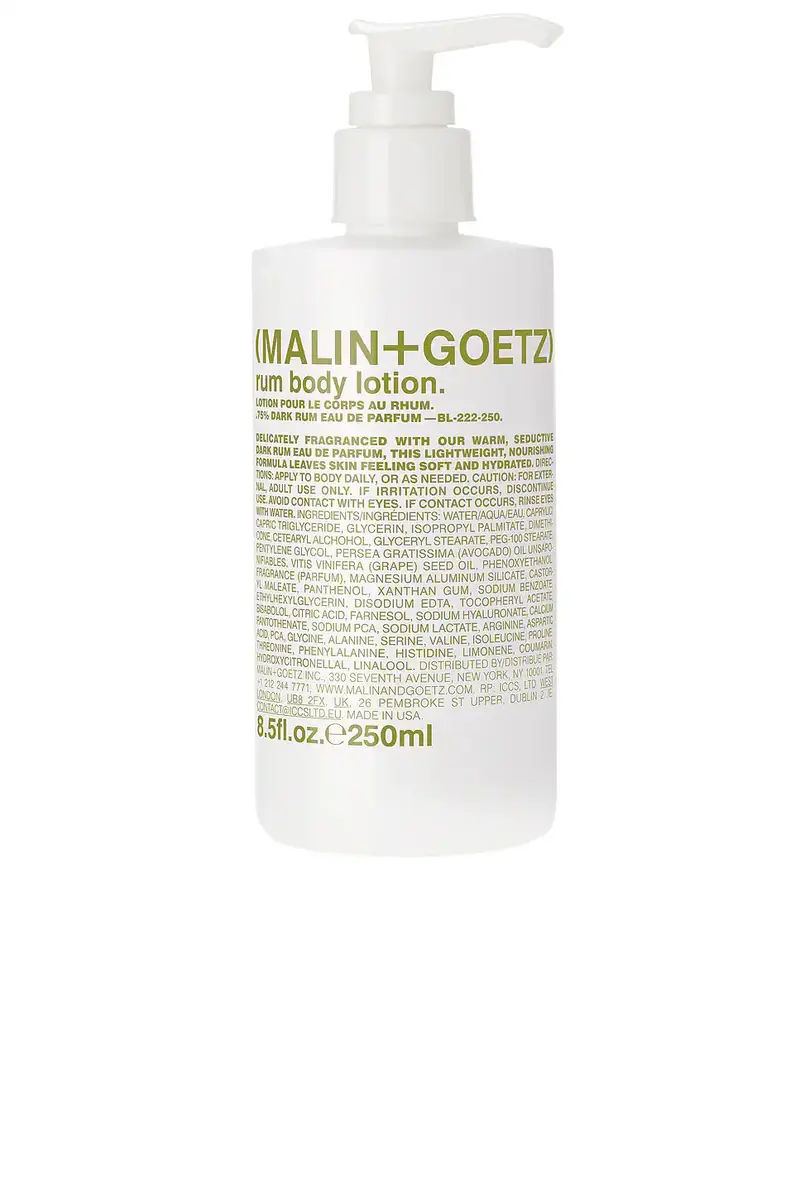 MALIN+GOETZ MALIN+GOETZ Rum Body Lotion | Image 1 MALIN+GOETZ MALIN+GOETZ Rum Body Lotion | Image 1