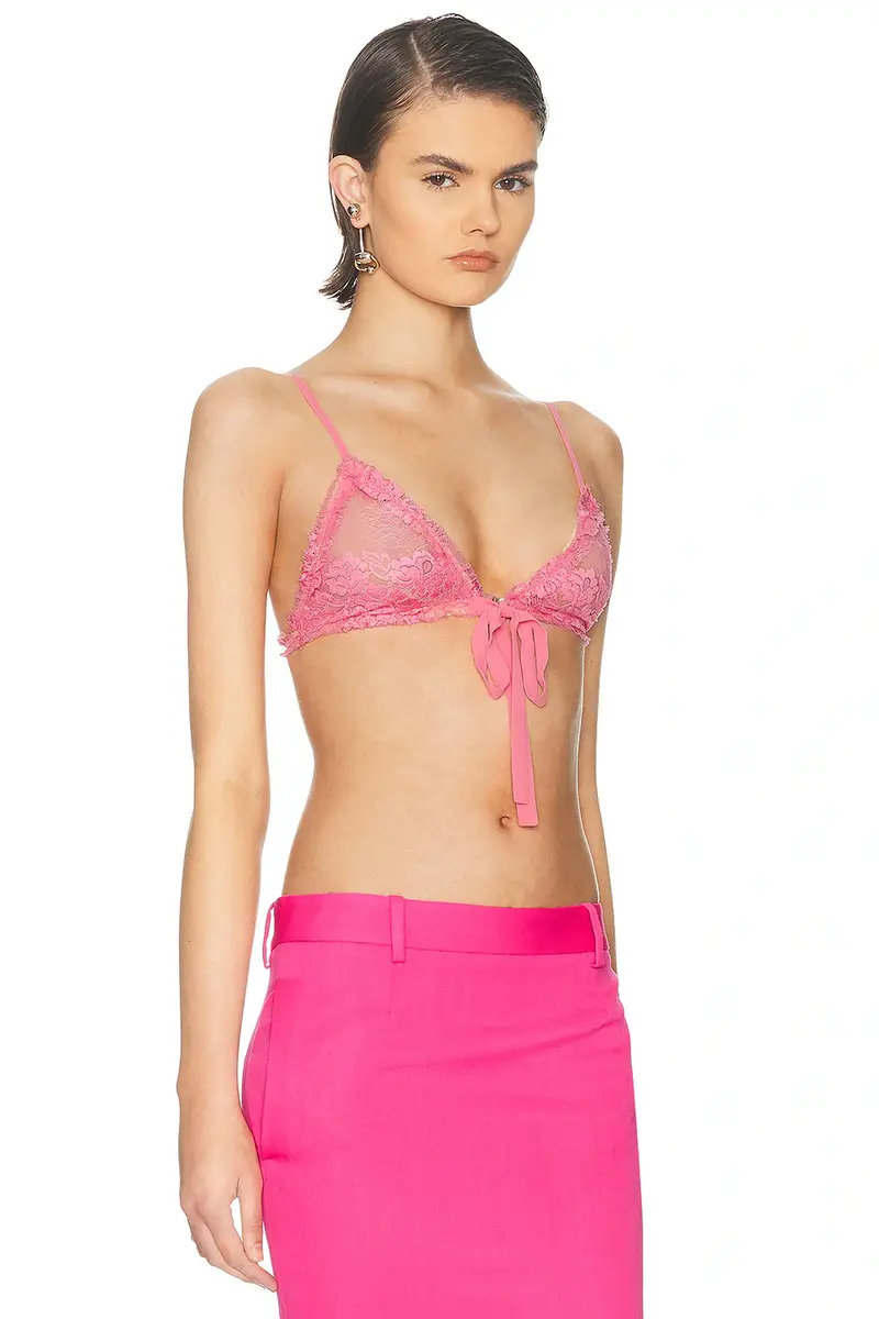 The Attico Bow Lace Bra | Thumbnail 2