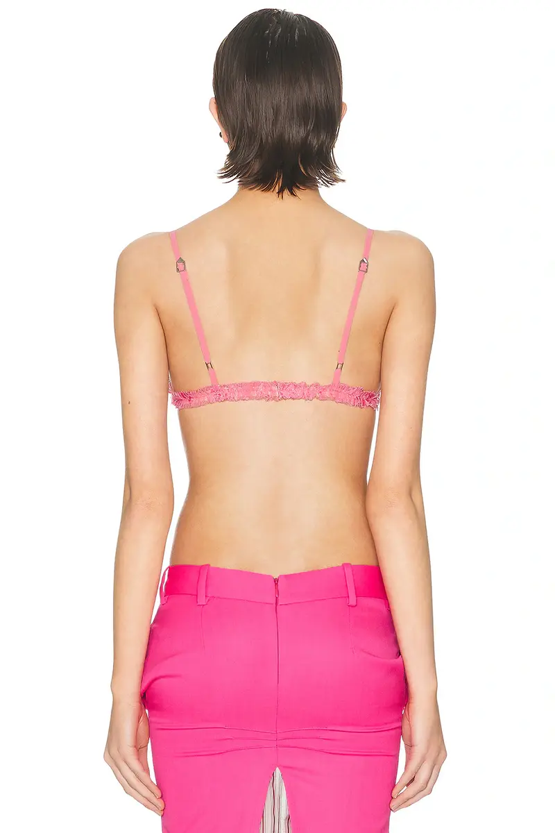 The Attico Bow Lace Bra | Thumbnail 3