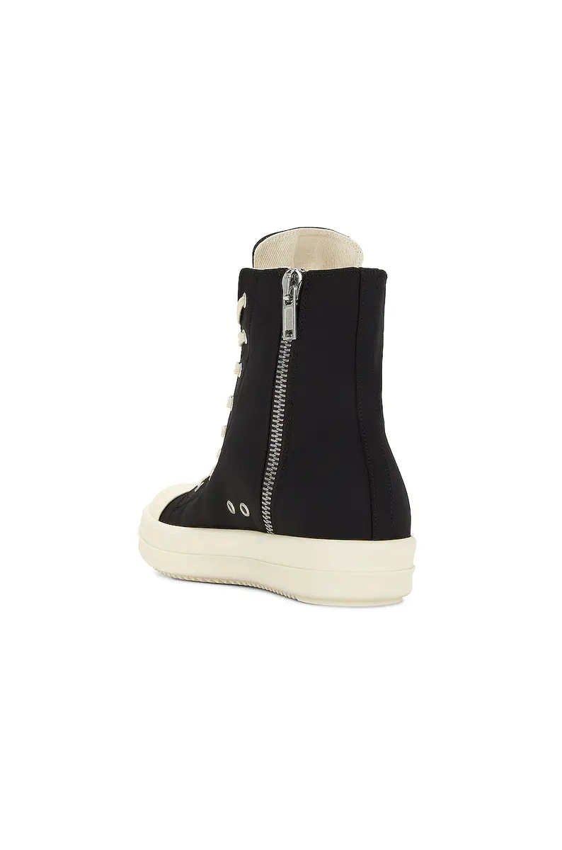 DRKSHDW by Rick Owens High Top Sneaks with Pentagram Embroidery | Thumbnail 3