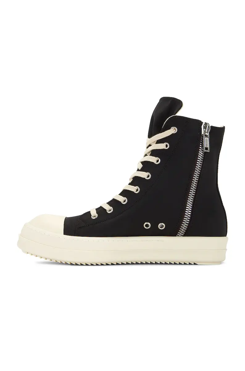 DRKSHDW by Rick Owens High Top Sneaks with Pentagram Embroidery | Thumbnail 5