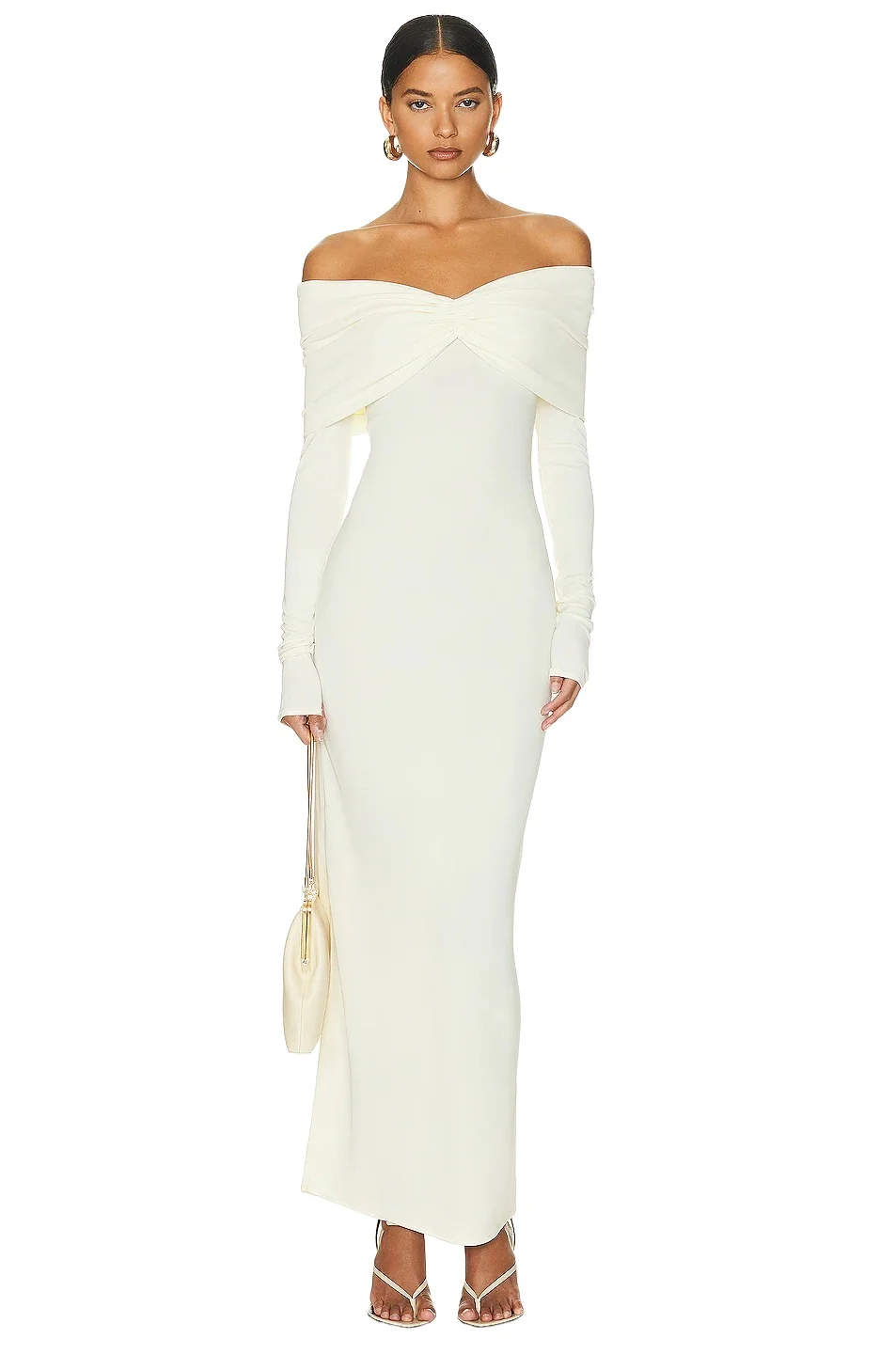 Matte Jersey Off Shoulder Maxi Dress Matte Jersey Off Shoulder Maxi Dress